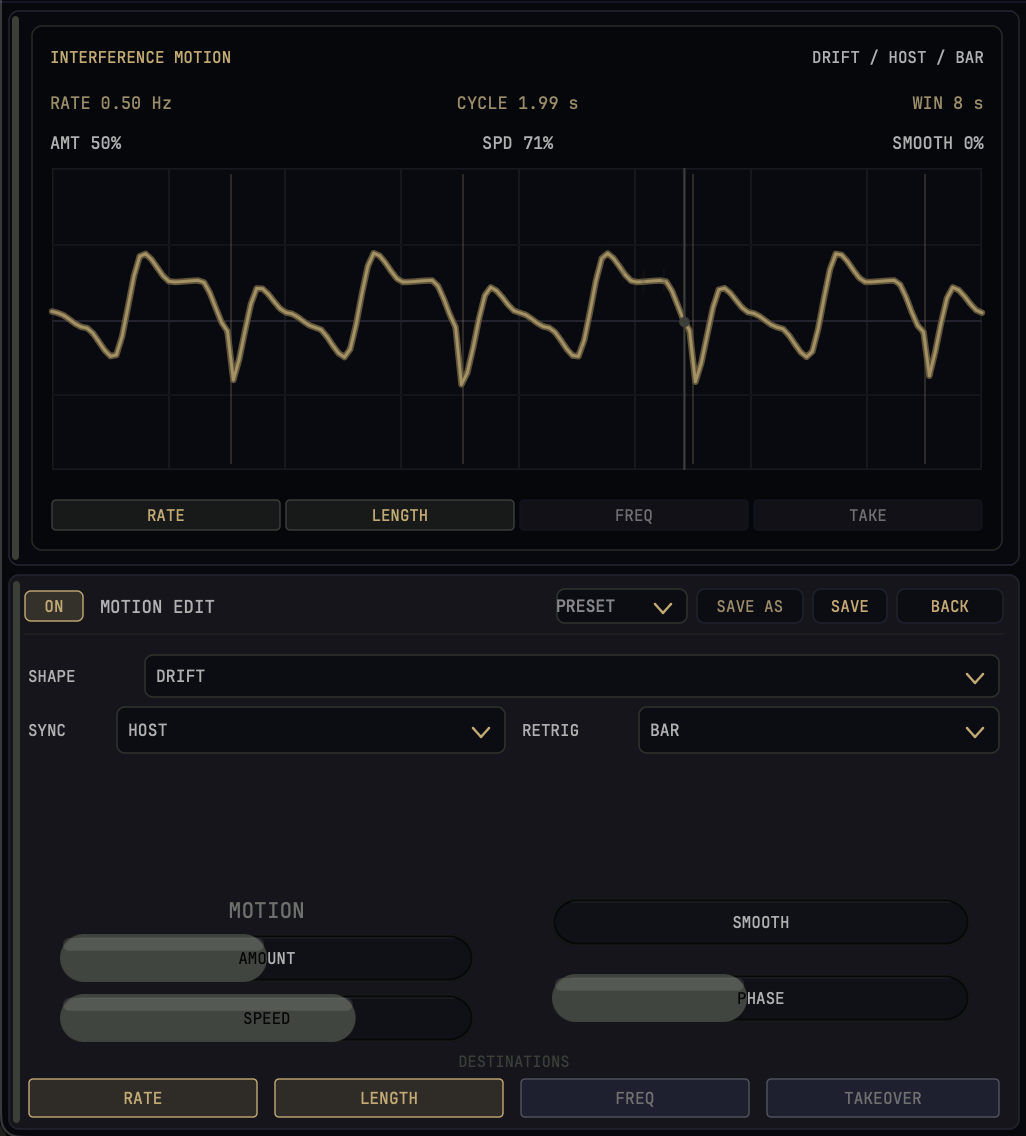 LFO TOOLS Hardware Panel