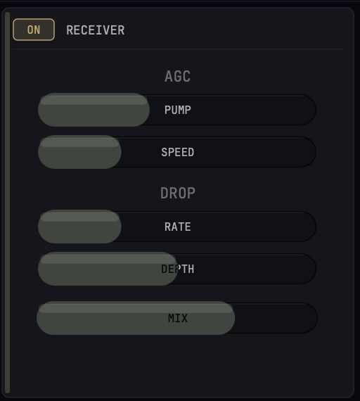 RECEIVER Hardware Panel
