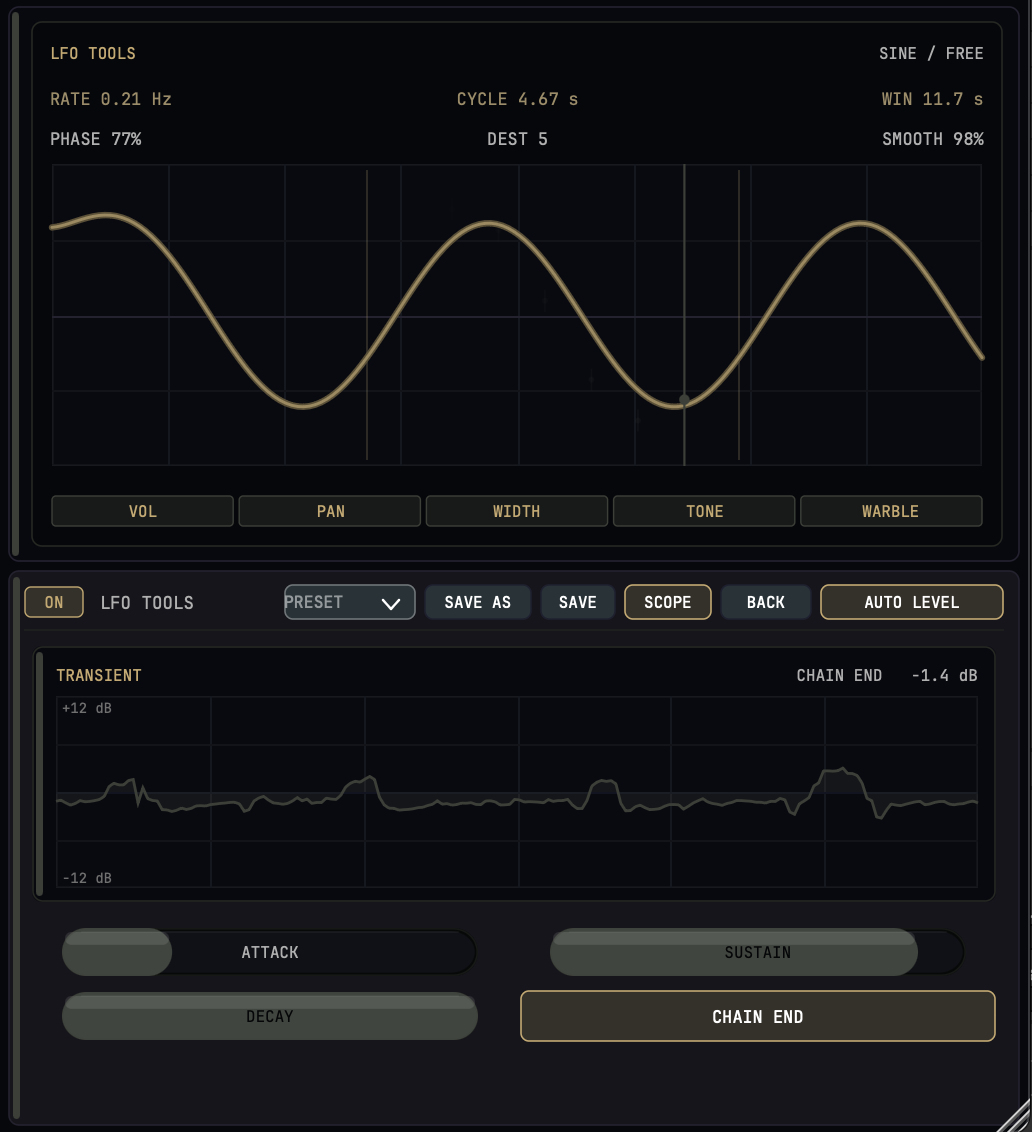 TRANS Processing Panel
